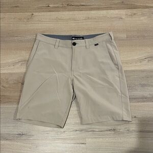 Travis Mathew Men's Khaki Golf Shorts